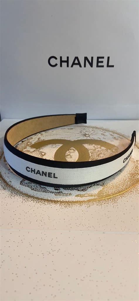 chanel ribbon headband